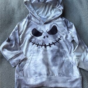 Kids Gray Hoodie with Fun Face Design